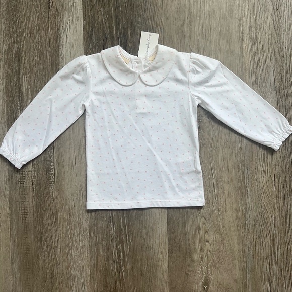 NWT Dotty Dungarees polka dot Peter Pan collar l/s - Picture 4 of 7